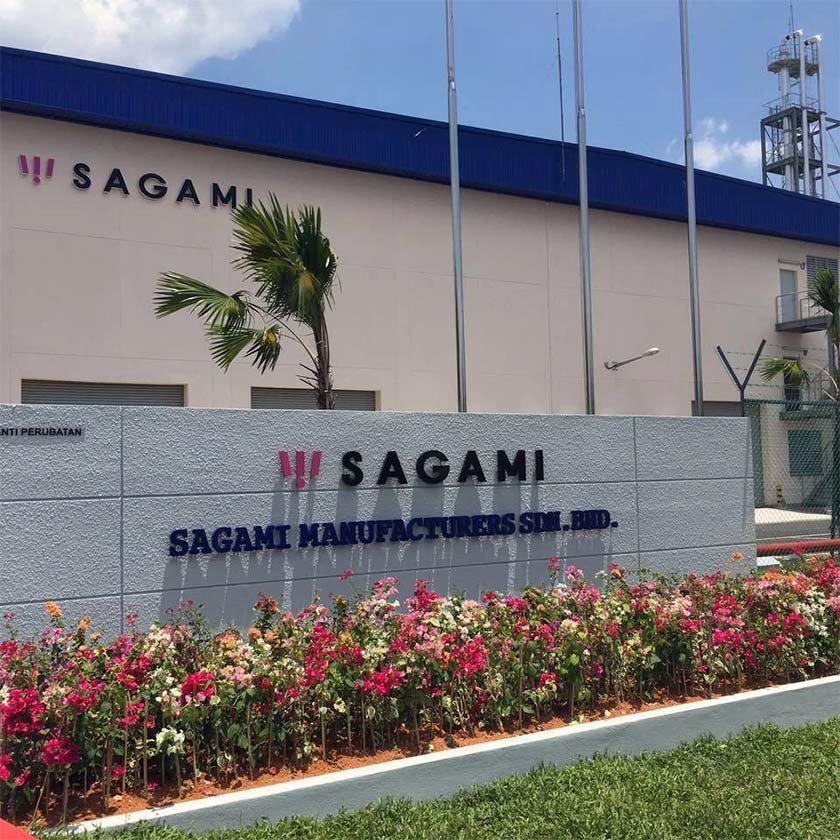 Sagami has factories all over the world, including in Malaysia (as shown in the picture)