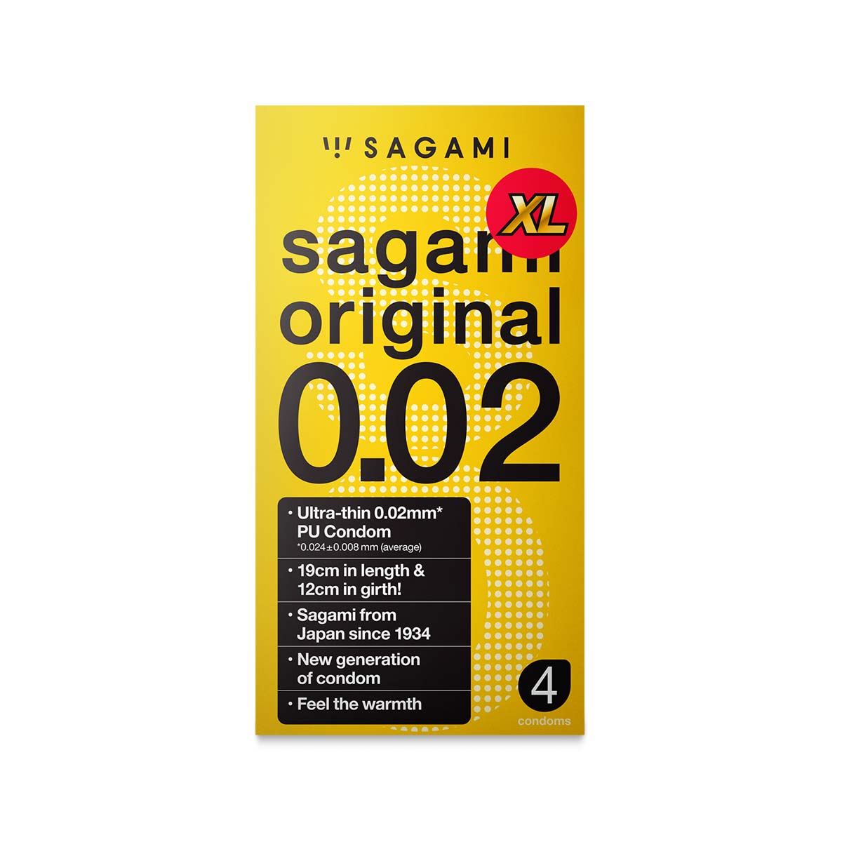 Sagami Original 0.02 XL-size 4s